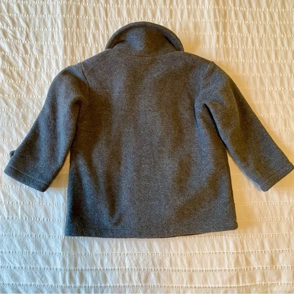 Charcoal Grey Fleece Kids Peacoat by Starting Out size 24m - Picture 6 of 6